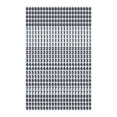 Foto de Plantilla de Numeros Negros Fondo Transprente