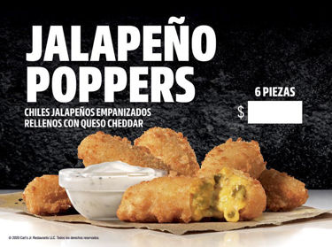 Foto de CarlsJr-JalapeñoPoppers-RegisterCard