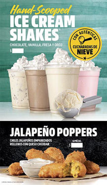 Foto de CarlsJr-HSShakesJalapeñoPoppers-SplitDTExtender