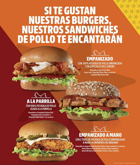 Foto de CarlsJr-SandwichesDePollo-Window
