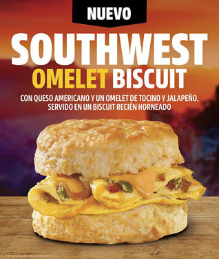 Foto de CarlsJr-SouthwestOmeletBiscuit-Window