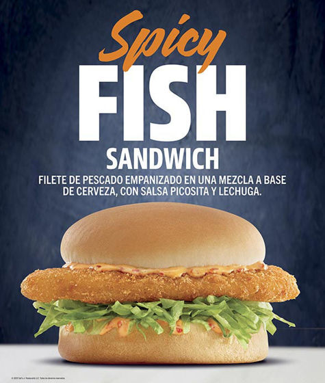 Foto de CarlsJr-SpicyFishSandwich-Window
