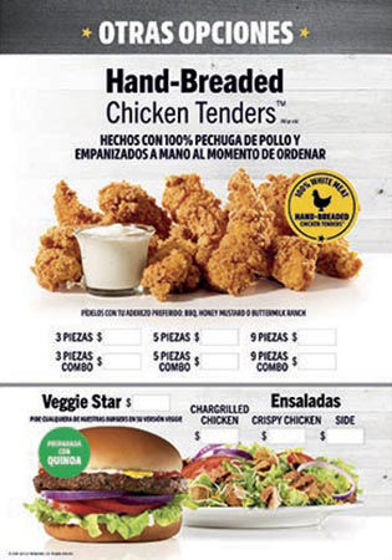 Foto de CarlsJr-Mexico-FullTranslite-OtherChoices-TENDERSVEGGIE | Tradicional