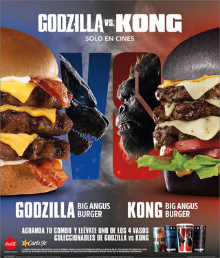 Foto de CarlsJr-GodzillaVsKongBigAngusBurgers-Window